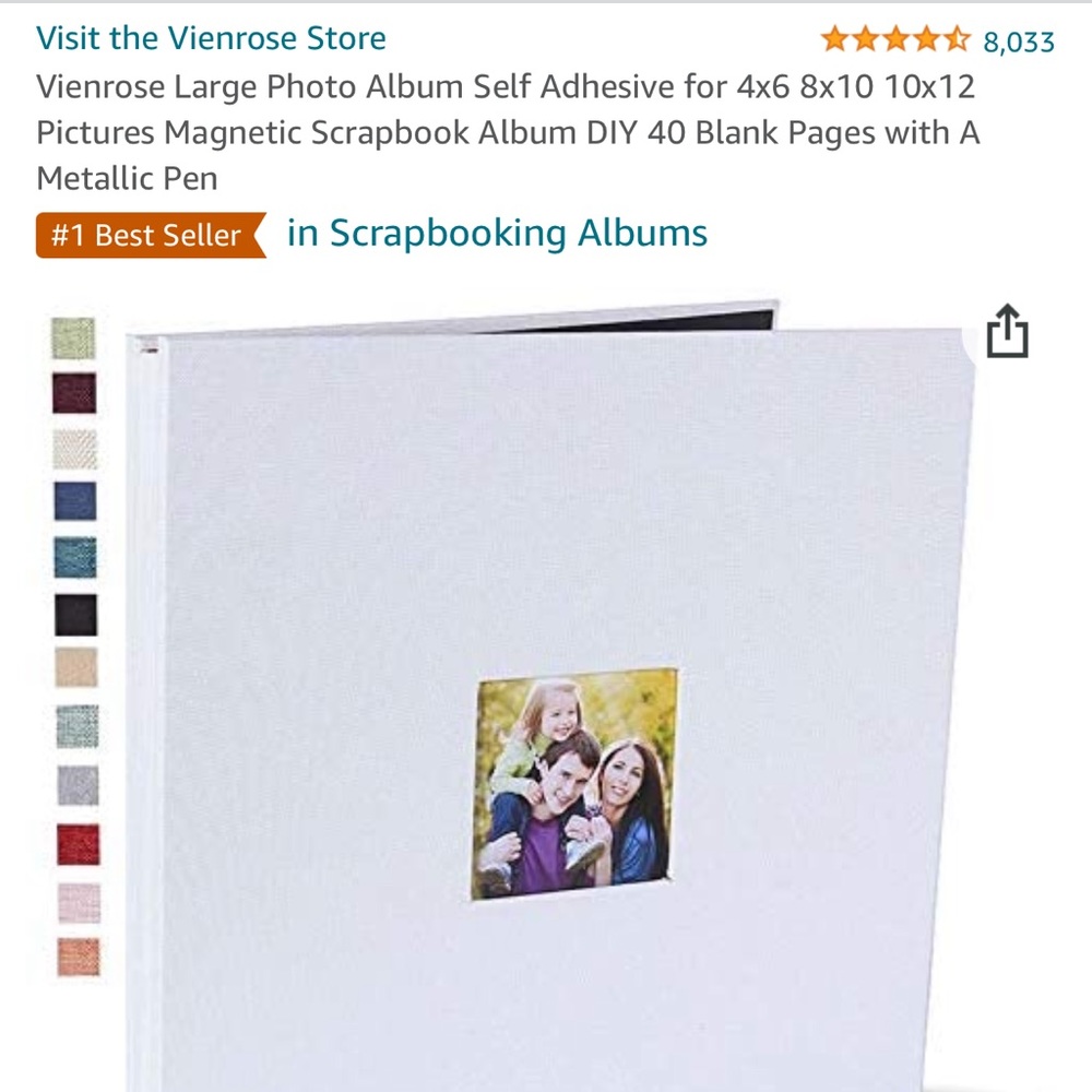 Brand New (Never been opened) White Scrapbook